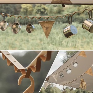 Cordons en cuir PU avec sangle en coton – Portables, imperméables, 5 m, pour toutes les saisons, activités de plein air, tourisme, escalade, camping, emballés - Product Image 3