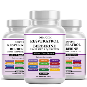 Label pribadi semua dalam 1 Resveratrol berine Acai buah Quercetin semua Satu kapsul fusi Mineral - Product Image 2
