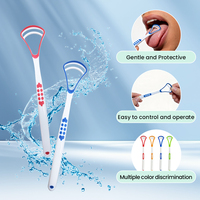 Limpiador de Lengua, Raspador de Lengua Reutilizable de Grado Alimenticio, Cepillo para Lengua para Higiene Bucal, Eliminador de Mal Aliento, Venta al por Mayor, Certificado por la FDA y la CE
