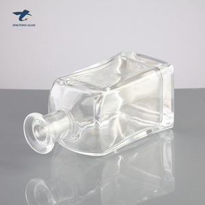 Botella de licor de alcohol de cristal azul vacía personalizada 50ml 200ml 750ml whisky <span class=keywords><strong>vodka</strong></span> Tequila - Product Image 2