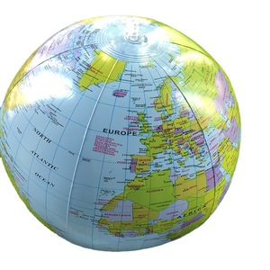 2022 giocattolo educativo della mappa del mondo del <span class=keywords><strong>globo</strong></span> del pallone da spiaggia gonfiabile ecologico del PVC per i bambini dei bambini - Product Image 5