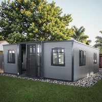 Petite Maison de Luxe Mobile Villa de Luxe Préfabriquée Petite Maison 20Ft Maison Conteneur Extensible Préfabriquée 2 Chambres à Coucher