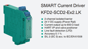 Driver de courant intelligent à barrière isolée 2 canaux KFD2-SCD2-EX2.LK HART SIL2, sécurité intrinsèque, montage sur rail DIN 35 mm, 24 V CC - Product Image 4