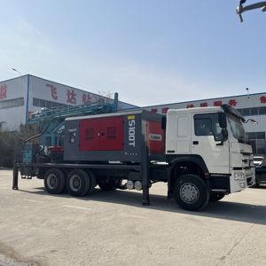 Penjualan pabrik langsung Rig pengeboran sumur air hidrolik sepenuhnya terpasang kendaraan kedalaman 0-1200 meter untuk pertambangan - Product Image 3