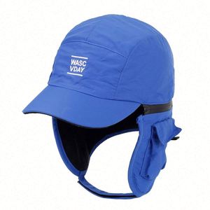 Casquettes de baseball 7 panneaux à séchage rapide de haute qualité avec cache-oreilles détachable, broderie personnalisée, vente en gros - Product Image 2
