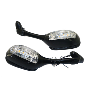 Rétroviseurs convexes à clignotants à LED pour rétroviseurs latéraux de moto 2006-2015 <span class=keywords><strong>GSXR</strong></span> <span class=keywords><strong>600</strong></span> 750 Matériau plastique - Product Image 4