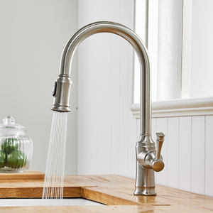 FLG case prefabbricate rubinetti armadi da cucina monocomando rubinetto acciaio inossidabile Pull Down spruzzatore lavello da cucina rubinetto dell'acqua - Product Image 4