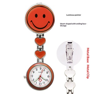 Montre de poche en quartz luminescent pour infirmière, médecin, hôpital, avec cadran souriant et bracelet en métal moulé sous pression - Product Image 5