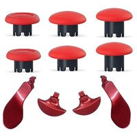 Capuchons de manettes en plastique de remplacement pour manette PS5 Elite et ensemble de 10 capuchons de touches