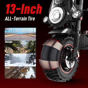 2025 Smart Two-Wheel Aluminum Scooter V 60Ah <b>Battery</b> 13-inch Tire 10000W Motor Speed 55MPH Full Suspension - Product Image 3