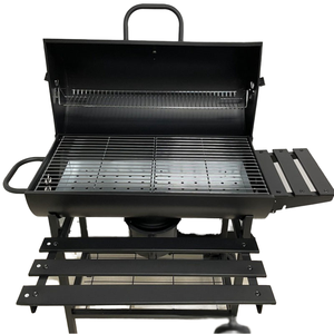 <span class=keywords><strong>Barbecue</strong></span> à granulés de bois de grande capacité pour l'extérieur, <span class=keywords><strong>barbecue</strong></span> pliable à double table, chariot à charbon de bois pour la cour, fumoir avec revêtement en poudre - Product Image 6