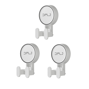 3 unids/set uso doméstico ventosa montado en la pared gancho de exhibición bolsa gancho para ducha baño cocina - Product Image 1