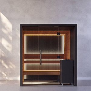 Moderne Vierkante Outdoor Elektrische Houtgestookte Sauna Mobiele Villa Massief Houten Container Huis - Product Image 4