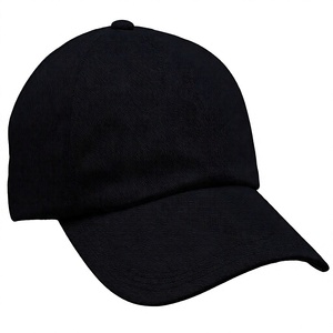 Gorra de Béisbol Unisex Negra de 6 Paneles, Color Sólido, Ajustable, Informal, de Tela Twill, para Adultos - Product Image 1