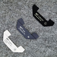 Étiquette tissée personnalisée en damassé, étiquette de marque en satin pour vêtements, fabricant d'étiquettes OEM pour t-shirts, sweats à capuche, jeans