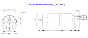 <span class=keywords><strong>Motor</strong></span> Elétrico <span class=keywords><strong>DC</strong></span> Gear 12V 24V 37B-550 de Alto Torque e Baixa Velocidade para Automação e Equipamentos Industriais - Product Image 3