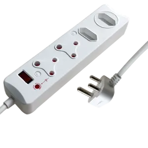 Speciale Ontwerp 4 Outlets Multiplugs Zuid Afrikaanse Standaard Extension Socket Overspanningsbeveiliging Strip