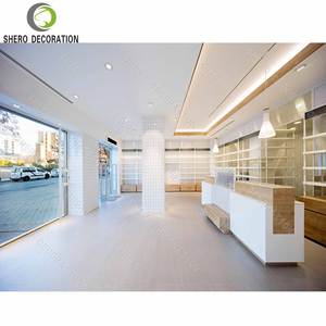 Meubles de présentation pour pharmacie avec éclairage LED, étagère d'angle en aluminium, comptoir, dimensions personnalisables, respectueux de l'environnement - Product Image 2