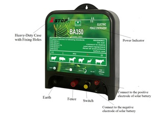 Électrificateur de clôture électrique extérieur 3,5 J, chargeur de clôture de sécurité DC 12 V pour bovins et chèvres - Product Image 5