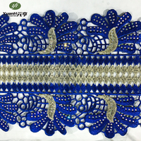 Grande Promotion: Garniture en Dentelle Guipure DMC Personnalisable, Broderie en Polyester, Bordure à Strass pour Accessoires de Vêtements Féminins DIY