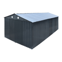 Abri de voiture portable en acier galvanisé durable et imperméable de 13x20 pieds pour le stationnement de voitures en extérieur