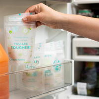 Sacs de conservation de lait maternel et aliments pour bébés, personnalisés, imprimés, en plastique refermable, réutilisables, sans BPA, pour la vente en gros