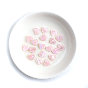 Chất Lượng Cao Mẹ Ngọc Trai Lỏng Đá Quý Màu Hồng Tự Nhiên Vỏ Phẳng Trở Lại Cắt Hình Trái Tim Bán Buôn Đá Cho Mặt Dây Chuyền Đồ Trang Sức - Product Image 3