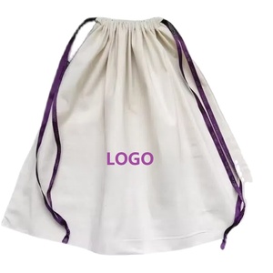 Bolsa de Tela de Algodón Reutilizable y Ecológica, Bolsa con Cordón de Muselina con Logotipo Personalizado, Bolsa para Ropa - Product Image 1
