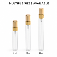 Vente en gros Shiningpak Mini Atomiseur Testeur de Parfum de Luxe en Verre Transparent 10ml Vide pour Échantillons d'Huile avec Pompe Pulvérisatrice et Bouchon Hermétique
