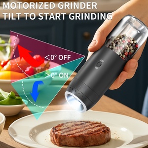 176ML New Product Base-Charging Electric Salt and <b>Pepper</b> <b>Grinder</b> Set Usb Automatic Gravity Salt and <b>Pepper</b> <b>Grinder</b> Set - Product Image 5