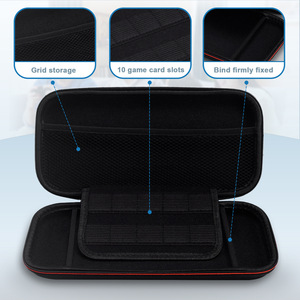 Caja de almacenamiento portátil de EVA para <span class=keywords><strong>Nintendo</strong></span> para <span class=keywords><strong>Switch</strong></span> 2, funda protectora con 2 ranuras para consola, práctico estuche de transporte, accesorios para juegos - Product Image 5