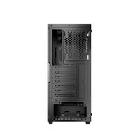 Boîtier PC Gamer Antec AX61 Mid-Tower en alliage d'aluminium perforé avec ports audio frontaux ATX Noir avec fenêtre latérale