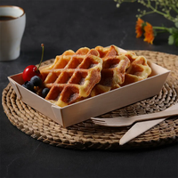 Boîtes à lunch Carton recyclable Lot de 6 diviseurs Traiteur Hot Dog Pla Pâtes Céréales Conteneurs alimentaires en céramique micro-ondables