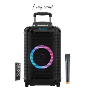 Portable ld systems speaker karaoke system RGB light Dj outdoor wireless subWoofer trolley partybox 1000 speaker