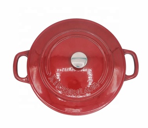<span class=keywords><strong>Cocotte</strong></span> <span class=keywords><strong>en</strong></span> <span class=keywords><strong>fonte</strong></span> émaillée ronde avec couvercle, <span class=keywords><strong>25</strong></span> <span class=keywords><strong>cm</strong></span>, 3,65 L et 27 <span class=keywords><strong>cm</strong></span>, 4,6 L pour tous les plats, durable et antiadhésive - Product Image 2