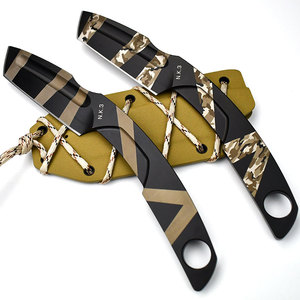 Couteau tactique de survie pliable haut de gamme de style punk, modèle Jungle Hero, avec étui en ABS Kydex, acier 1905 haute dureté - Product Image 2