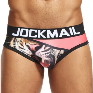 JOCKMAIL جديد متعدد نمط مع نمط يتوهم منخفضة الخصر بوكسر داخلي رجالي ملخصات رجل مثير الملاكمون سراويل الرجال الملابس الداخلية