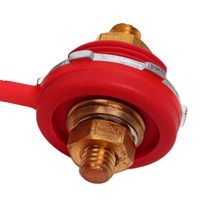 Bornes de batterie en laiton M10 250A, bornes de connexion de batterie rouge et noir pour marine, pour camping-car, pour voiture