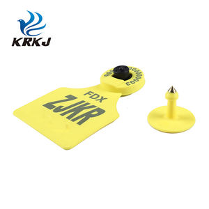 ICAR 인증 <span class=keywords><strong>RFID</strong></span> 134.2Khz ICAR LF 전자 귀 태그 비주얼 전자 소 양 귀 태그 - Product Image 4