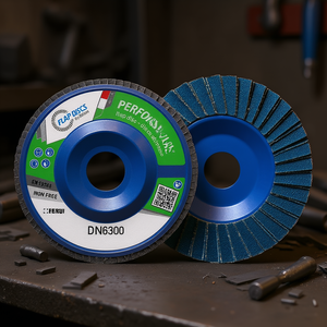 Disque à lamelles Fervi Performance 125 mm, disque abrasif sans fer pour le ponçage du métal - Product Image 2