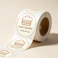 Etiquetas Adhesivas Personalizadas para Panadería, Resistentes al Calor, Transpirables, Impermeables, con Código de Barras, de Vinilo, para Bolsas de Repostería y Pasteles