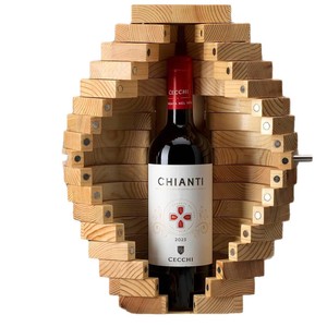 Caja de almacenamiento rectangular de madera para una sola botella de vino, ideal para regalos. - Product Image 5