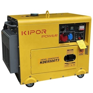 Kipor 8KVA im lặng Máy phát điện diesel 100% đồng 220V 50/60Hz Single phase AC đầu ra ATS tùy chọn chất lượng điện - Product Image 5