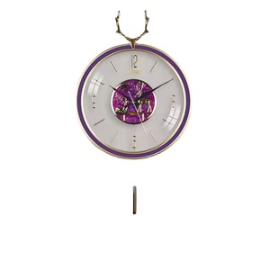 Nordic Style Wall Clock 37cm <b>Round</b> Silent Analog <b>Battery</b> Powered Living Room Decorative Clock - Product Image 3