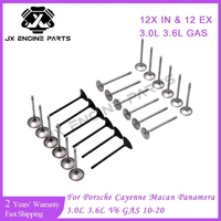 Ensemble de soupapes d'admission et d'échappement du moteur M46 MCW pour Cayenne S/GTS Panamera 4S/970 Macan S/GTS 3.0L/3.6L
