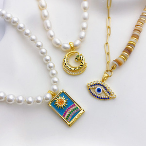 Gros Coeur papillon Oeil de Lune Or Rempli Micro Incrustation Zircon Clé Charme Pendentifs pour Bracelet Collier Fabrication de Bijoux Charmes - Product Image 5