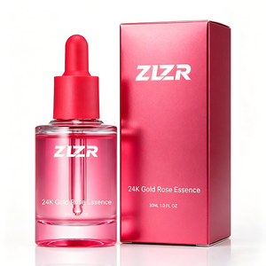Sérum Visage Hydratant Anti-rides Éclaircissant à l'Acide Hyaluronique, Or 24 carats, Rose et Aloès Vera, Biologique et Sans Cruauté Animale, 30ml - Vente en Gros - Product Image 4
