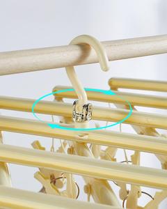 High Quality Durable Plastic Foldable Clothes Rack <strong>Multi</strong>-Clip <strong>Hanger</strong> Sock <strong>Hanger</strong> for Wardrobe Balcony Clothing Store Use Modern - Product Image 6