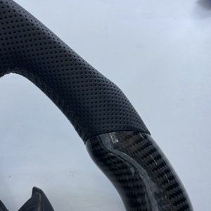 Volant sport en cuir et fibre de carbone véritable personnalisé CCExcellent pour Land Rover Range Rover <span class=keywords><strong>Evoque</strong></span> 2012-2019 - Product Image 4