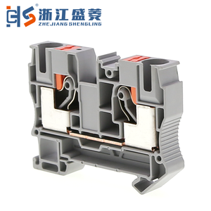 2,5mm Drahtseil-Feder streifen Double Level Plug-in PT 2,5 AWG24-12 4-poliger Kupfer-Schnellverschluss-Anschlussblock-Anschluss 32A max - Product Image 3